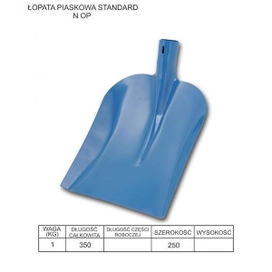 Łopata  piaskowa nieopr.  płaska